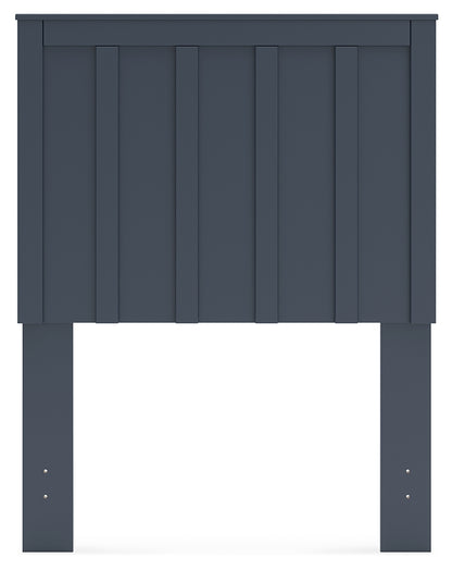 Simmenfort Navy Blue Twin Panel Headboard - EB1528-155