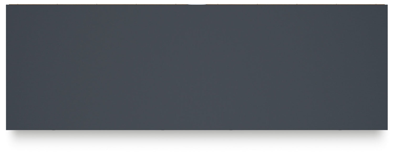 Simmenfort Twin Panel Headboard with Dresser and Chest in Navy Blue - PKG020606