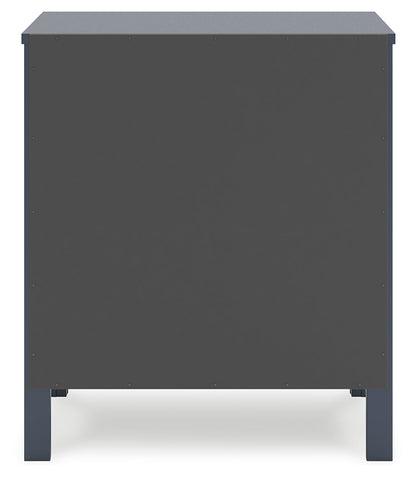 Simmenfort Twin Platform Bed with Dresser and 2 Nightstands in Navy Blue - PKG020617