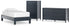 Simmenfort Twin Platform Bed with Dresser and Chest in Navy Blue - PKG020620