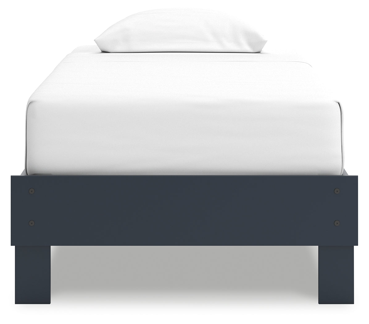 Simmenfort Twin Platform Bed with Dresser and Nightstand in Navy Blue - PKG020619