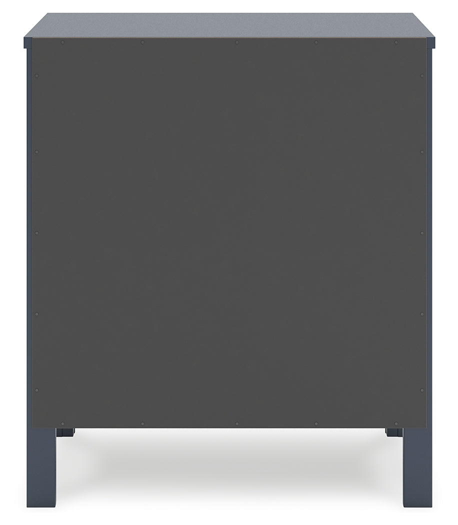 Simmenfort Twin Platform Bed with Dresser and Nightstand in Navy Blue - PKG020619