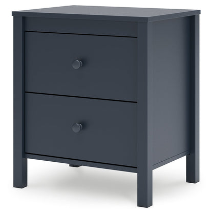 Simmenfort Twin Platform Bed with Dresser and Nightstand in Navy Blue - PKG020619