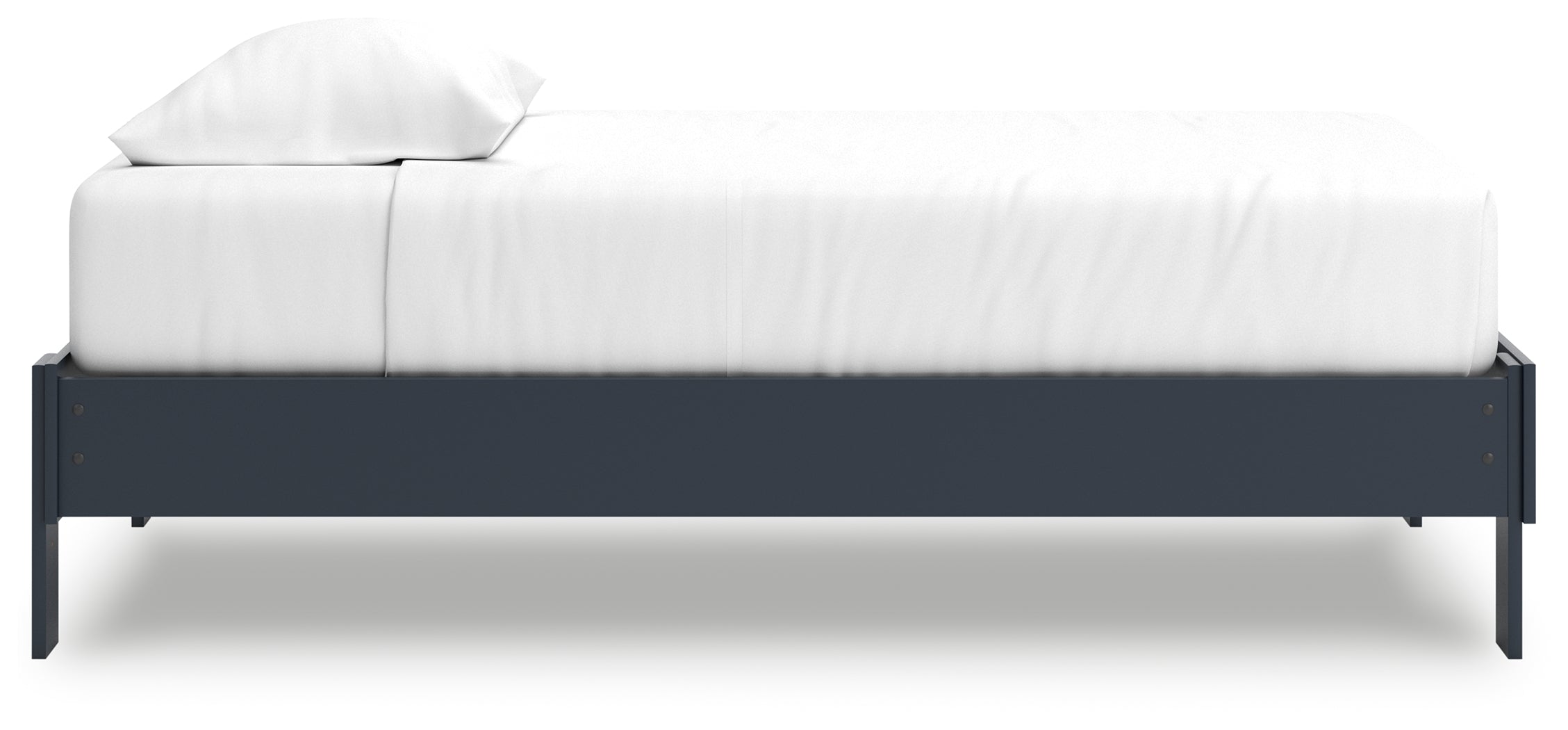 Simmenfort Twin Platform Bed with Dresser and Nightstand in Navy Blue - PKG020619