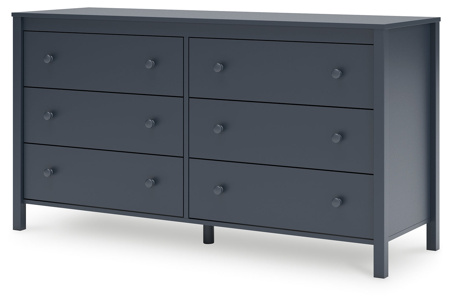 Simmenfort Twin Platform Bed with Dresser, Chest and 2 Nightstands in Navy Blue - PKG020618