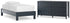 Simmenfort Twin Platform Bed with Dresser in Navy Blue - PKG020616