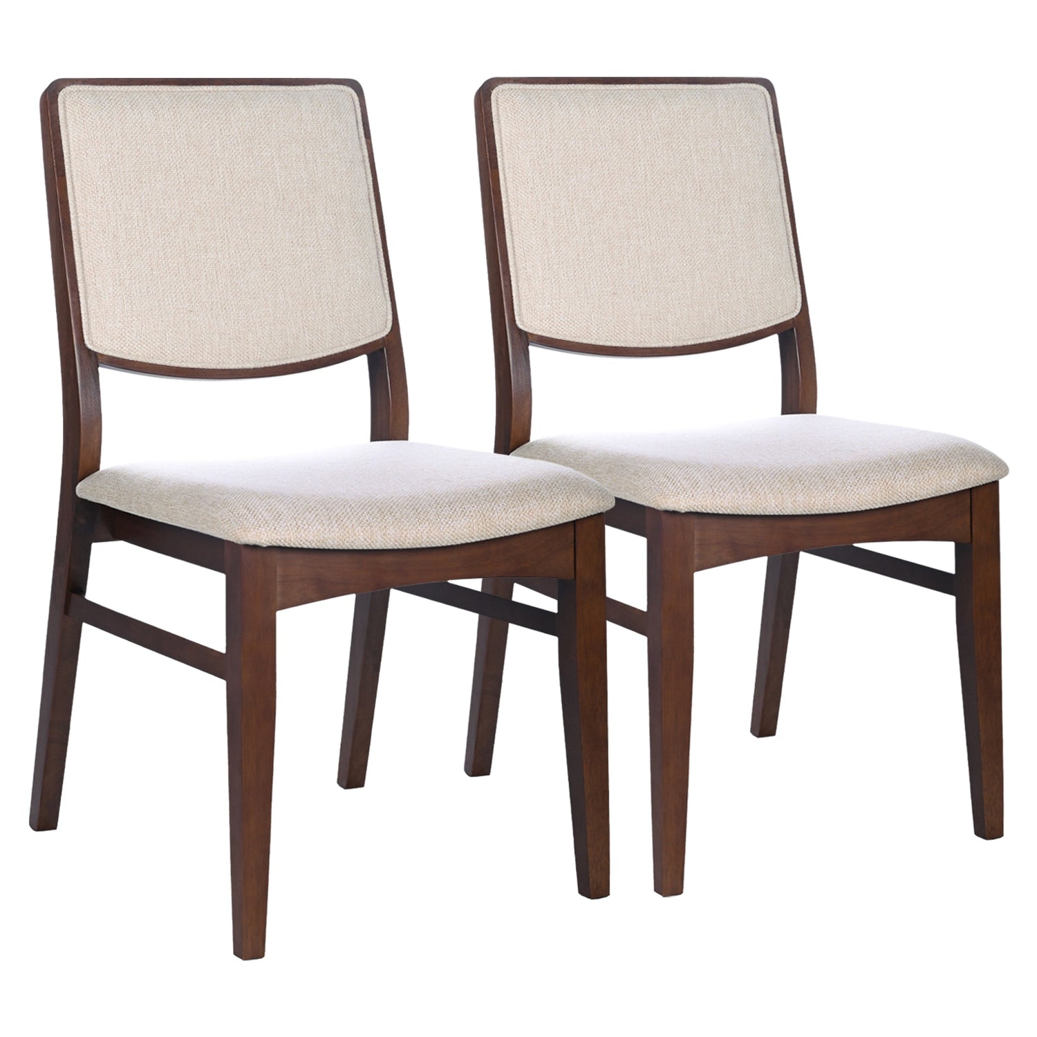Skylar Beige Fabric Dining Chair (Set Of 2) - DCH03603601