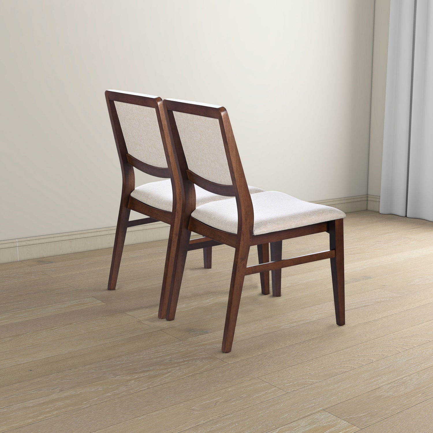 Skylar Beige Fabric Dining Chair (Set Of 2) - DCH03603601