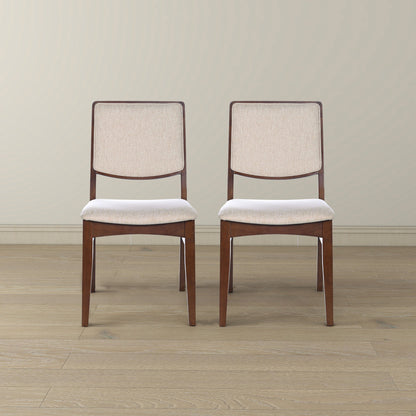 Skylar Beige Fabric Dining Chair (Set Of 2) - DCH03603601