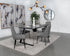 Smith 5-piece Rectangular Ceramic Top Dining Table Set Black - 115231-S5