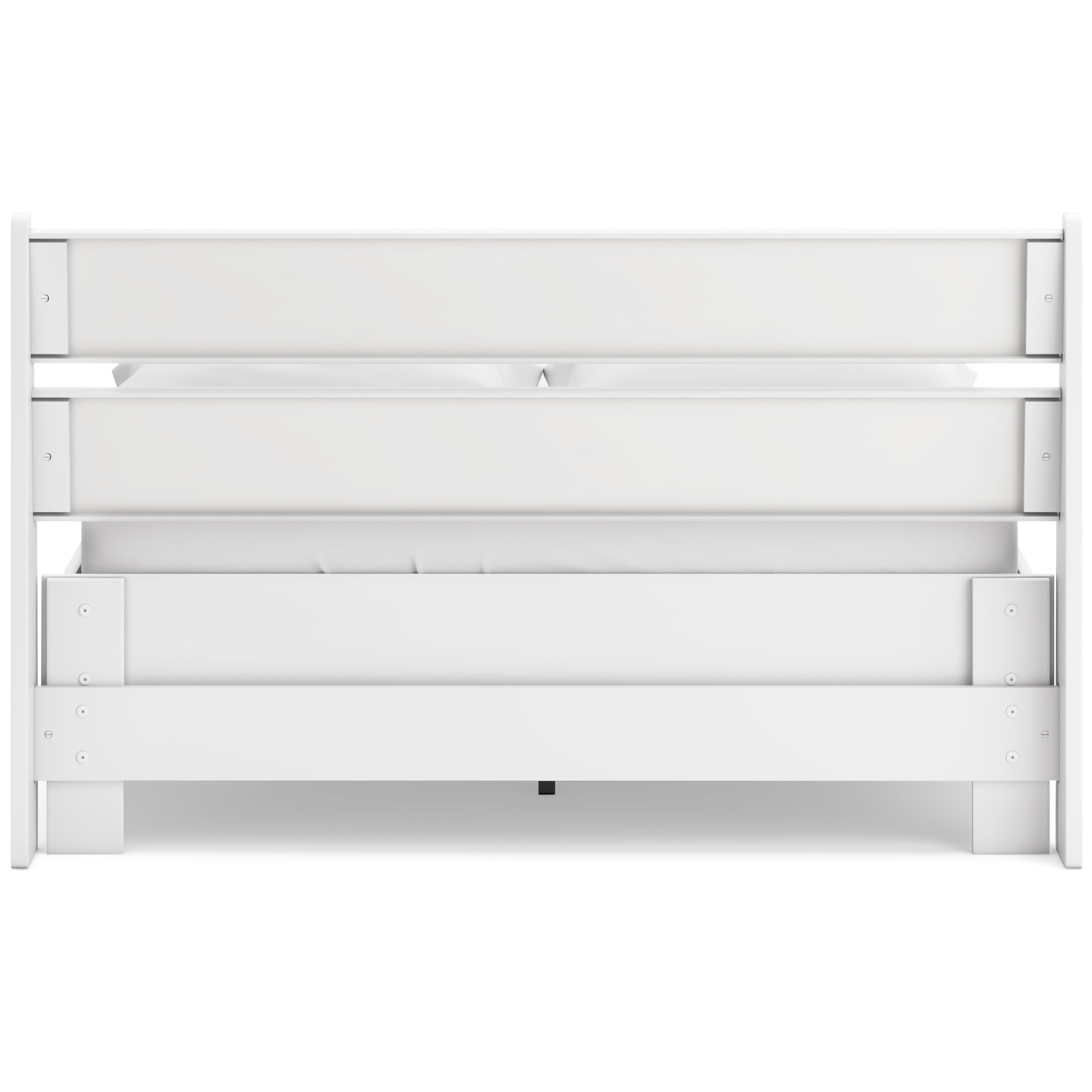 Socalle Full Panel Headboard with Dresser and 2 Nightstands in Two-tone - PKG019075
