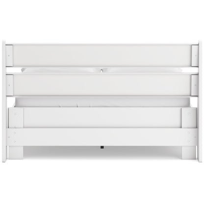 Socalle Full Panel Headboard with Dresser and 2 Nightstands in Two-tone - PKG019075