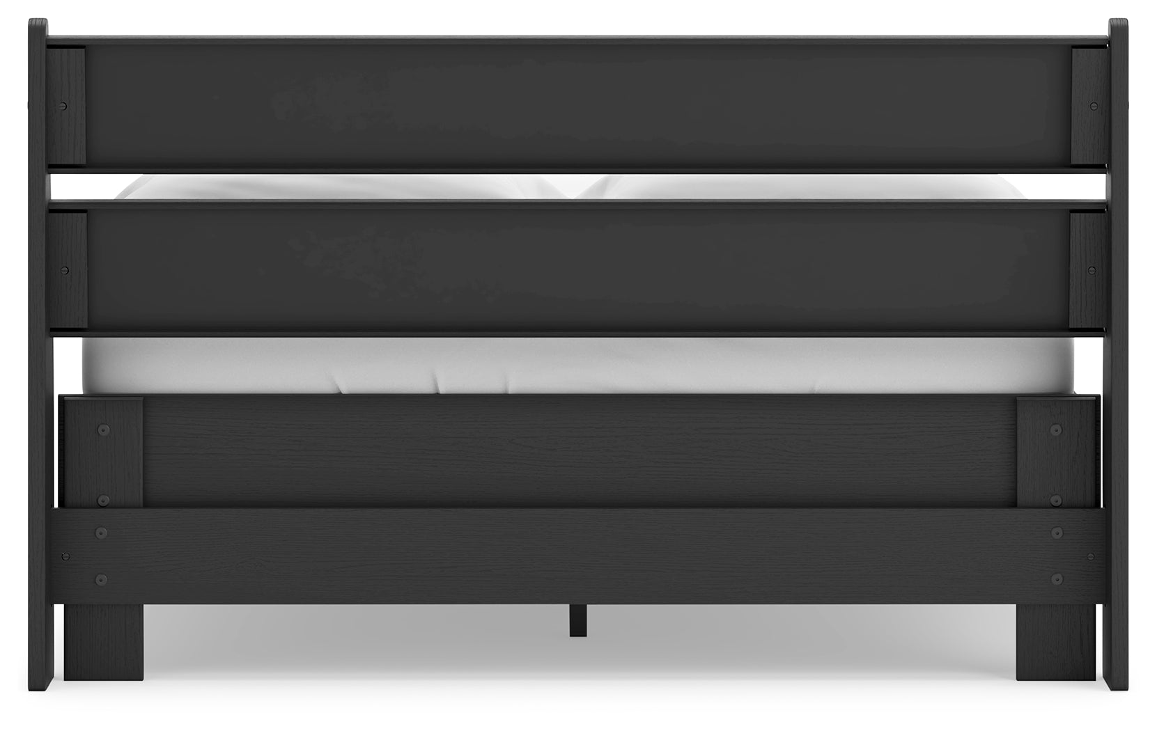 Socalle Full Panel Headboard with Dresser and Chest in Black - PKG018862