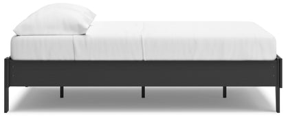 Socalle Full Platform Bed with Dresser and Chest in Black - PKG018850