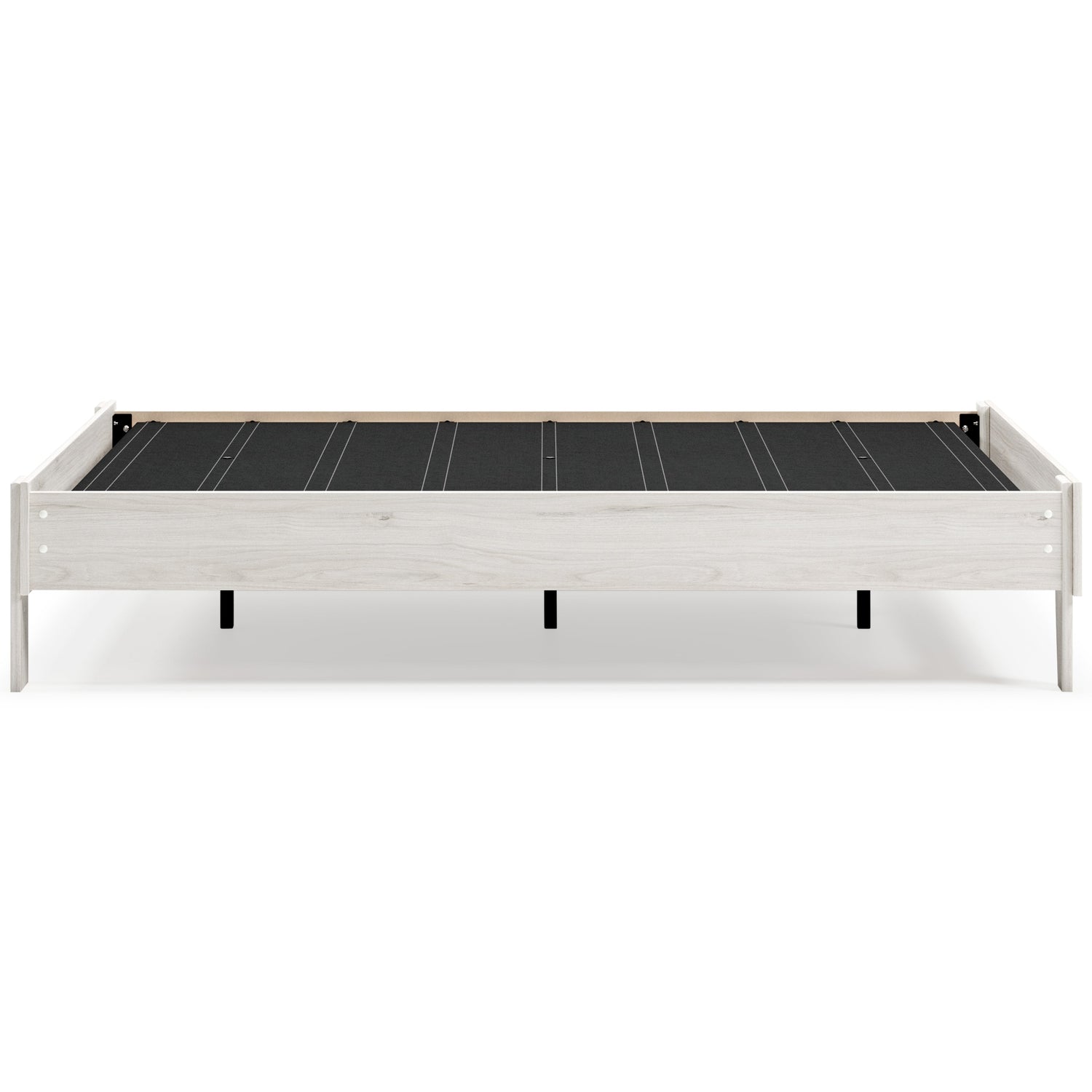 Socalle Full Platform Bed with Mattress in Light Natural - PKG018219