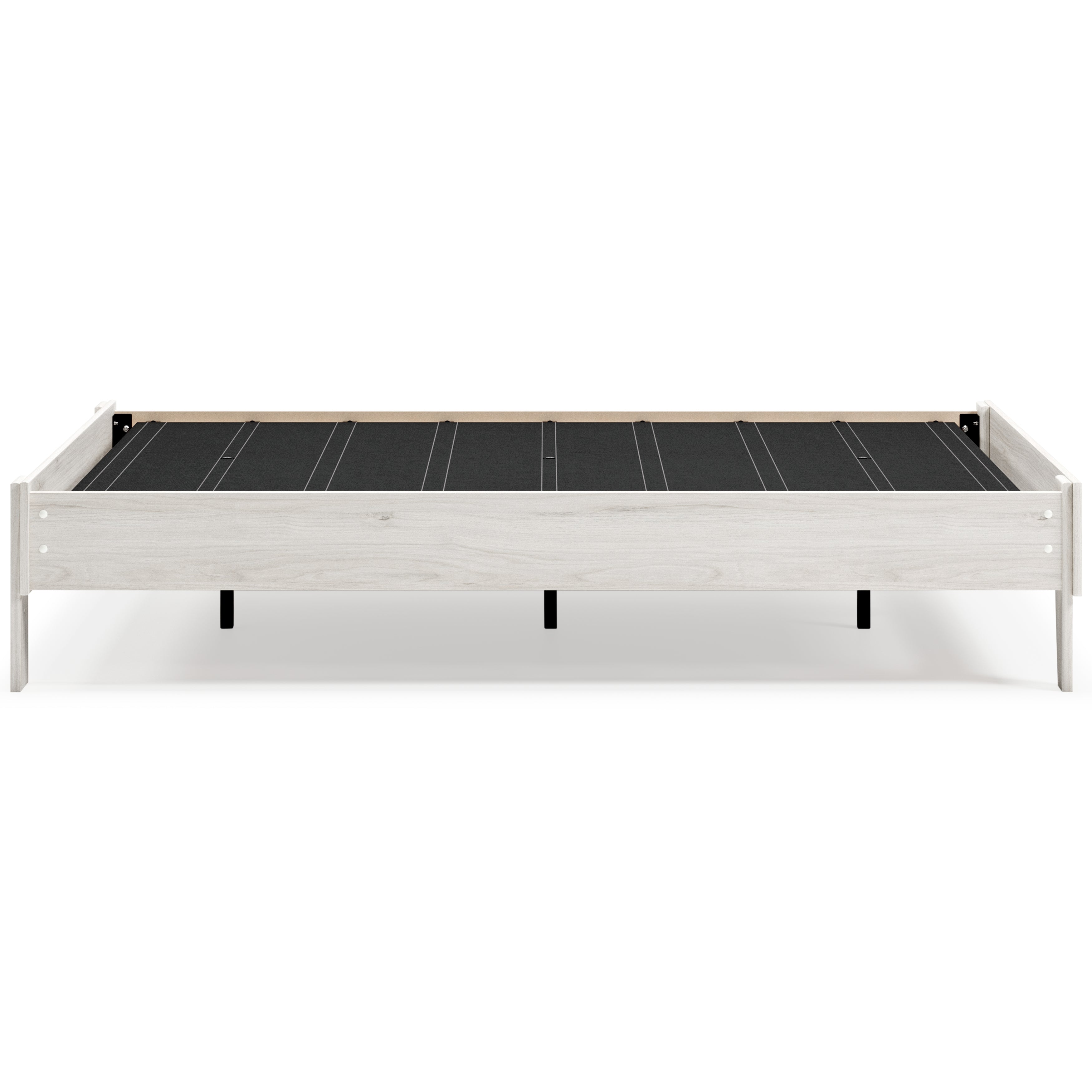 Socalle Full Platform Bed with Mattress in Light Natural - PKG018219