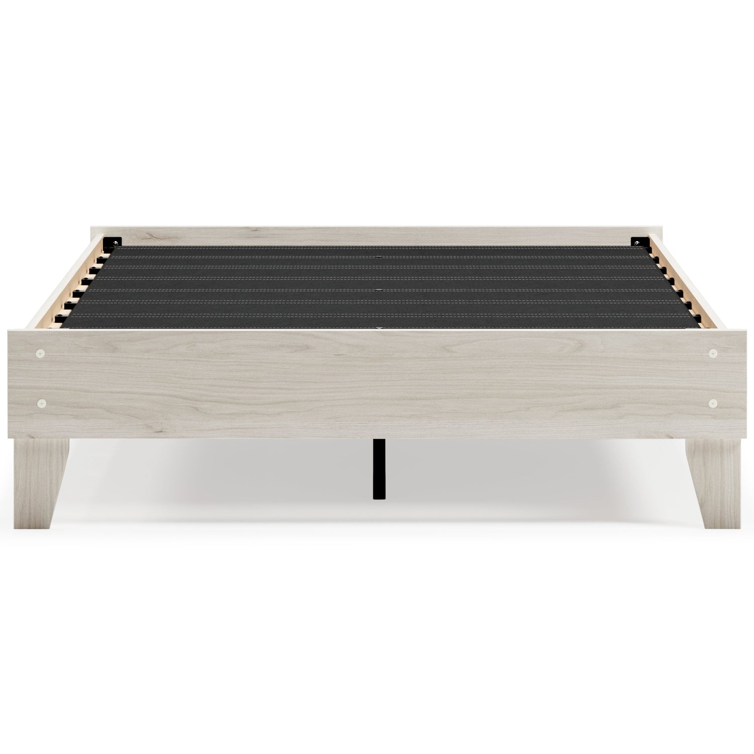 Socalle Full Platform Bed with Mattress in Light Natural - PKG018219