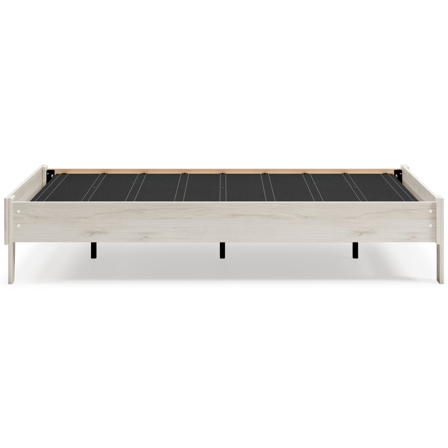 Socalle Full Platform Bed with Mattress in Light Natural - PKG018220
