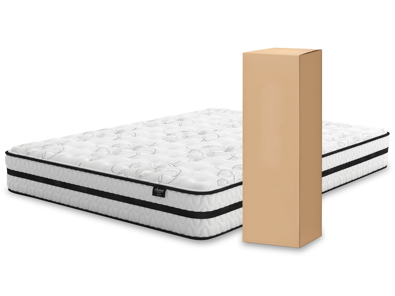 Socalle Full Platform Bed with Mattress in Light Natural - PKG018220