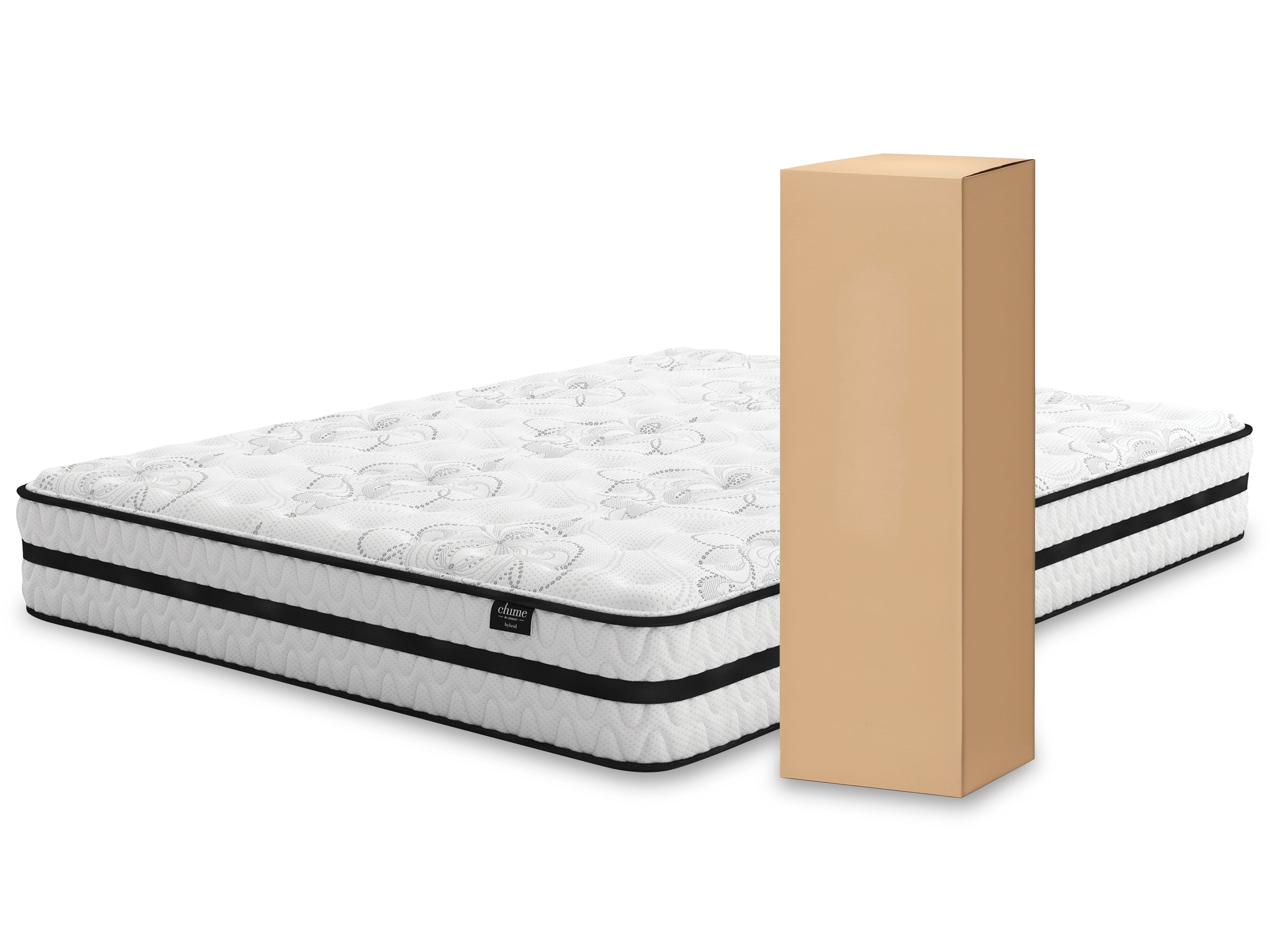 Socalle Full Platform Bed with Mattress in Light Natural - PKG018220