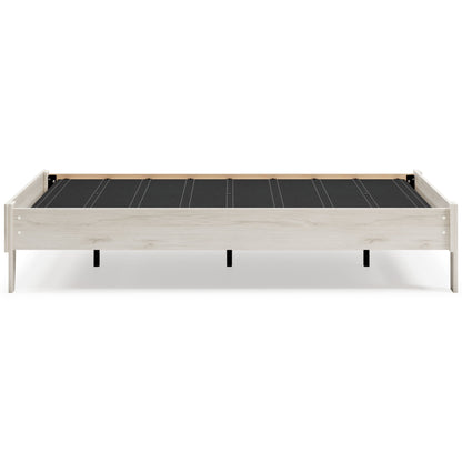 Socalle Full Platform Bed with Mattress in Light Natural - PKG018221