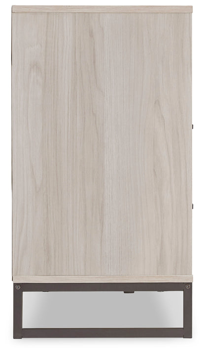 Socalle Light Natural Queen Panel Platform Bed with Dresser and Nightstand - EB1864B4