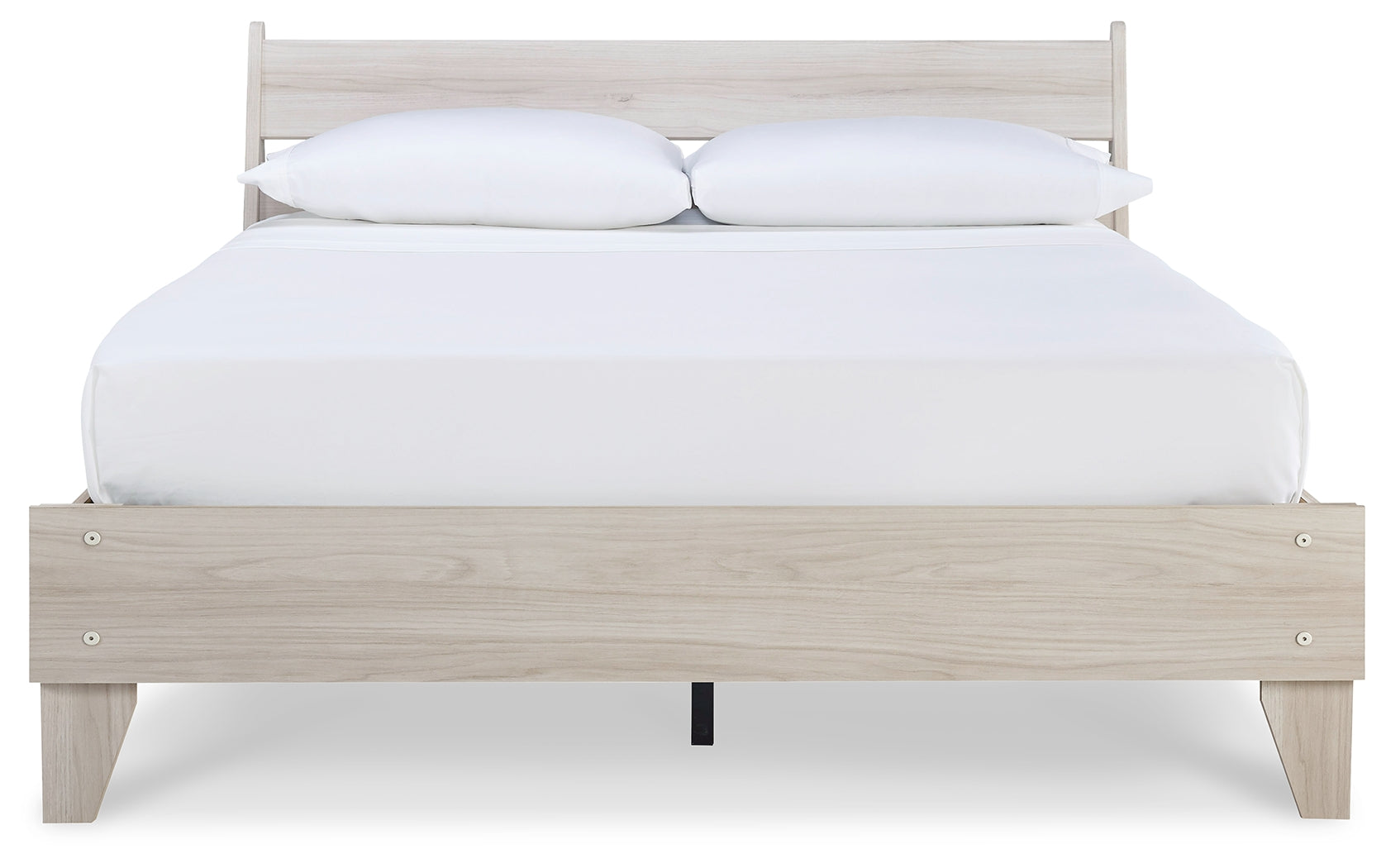 Socalle Light Natural Queen Panel Platform Bed with Dresser and Nightstand - EB1864B4