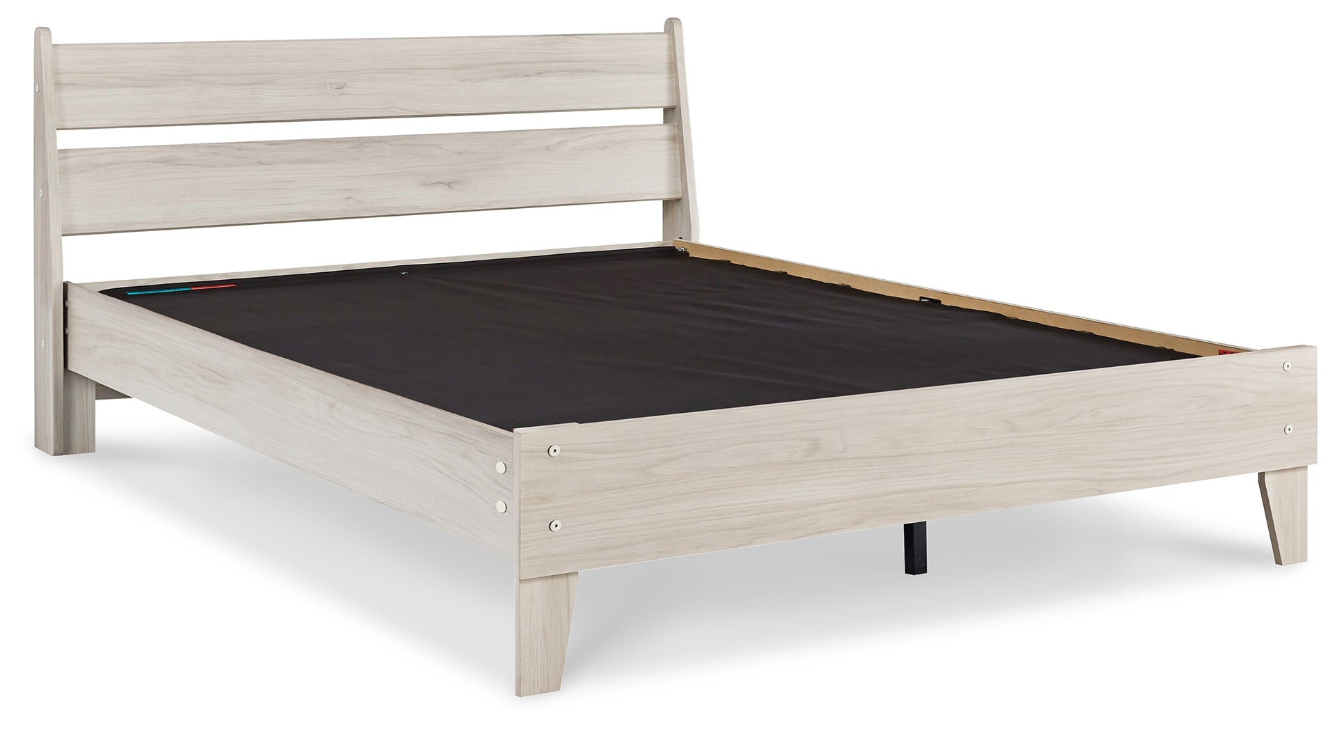 Socalle Light Natural Queen Panel Platform Bed with Dresser and Nightstand - EB1864B4