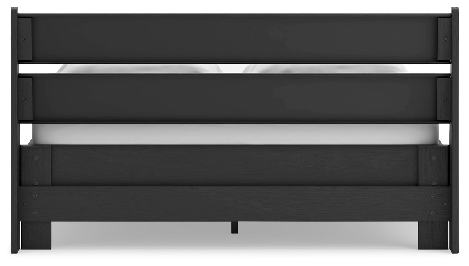 Socalle Queen Panel Headboard with Dresser and 2 Nightstands in Black - PKG019054