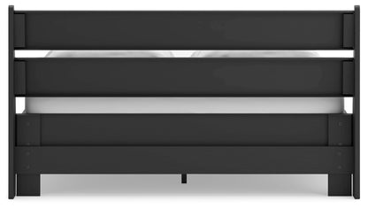Socalle Queen Panel Headboard with Dresser and 2 Nightstands in Black - PKG019054