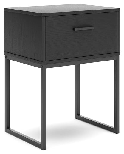 Socalle Queen Panel Platform Bed with Dresser and 2 Nightstands in Black - PKG019062