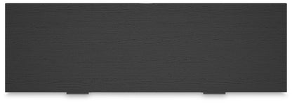 Socalle Queen Panel Platform Bed with Dresser and Chest in Black - PKG018878