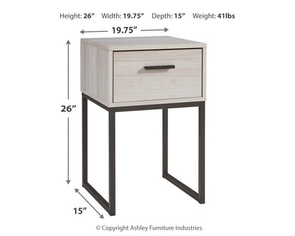 Socalle Queen Platform Bed with 2 Nightstands in Light Natural - PKG016403