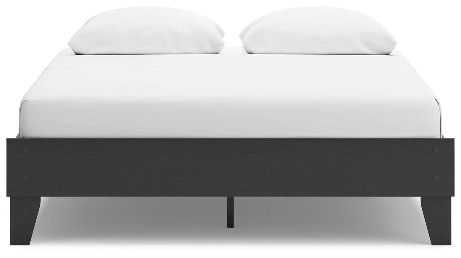 Socalle Queen Platform Bed with Dresser and 2 Nightstands in Black - PKG019046