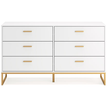 Socalle Queen Platform Bed with Dresser and 2 Nightstands in Two-tone - PKG019070
