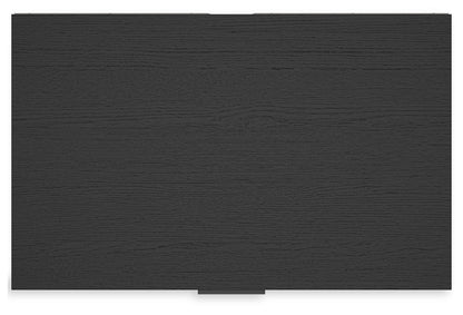 Socalle Queen Platform Bed with Dresser, Chest and Nightstand in Black - PKG018855