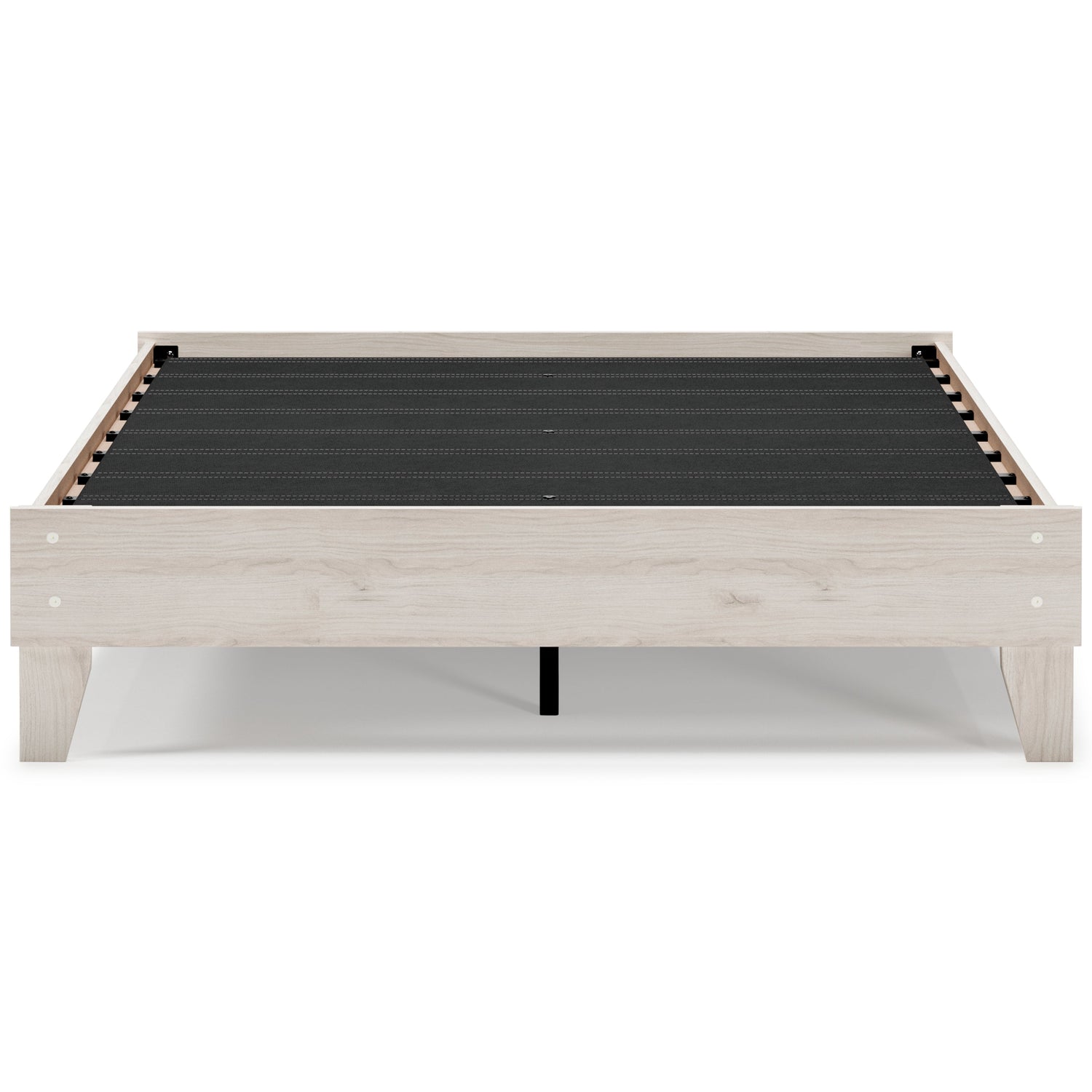 Socalle Queen Platform Bed with Mattress in Light Natural - PKG018228
