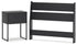 Socalle Twin Panel Headboard with Nightstand in Black - PKG018968