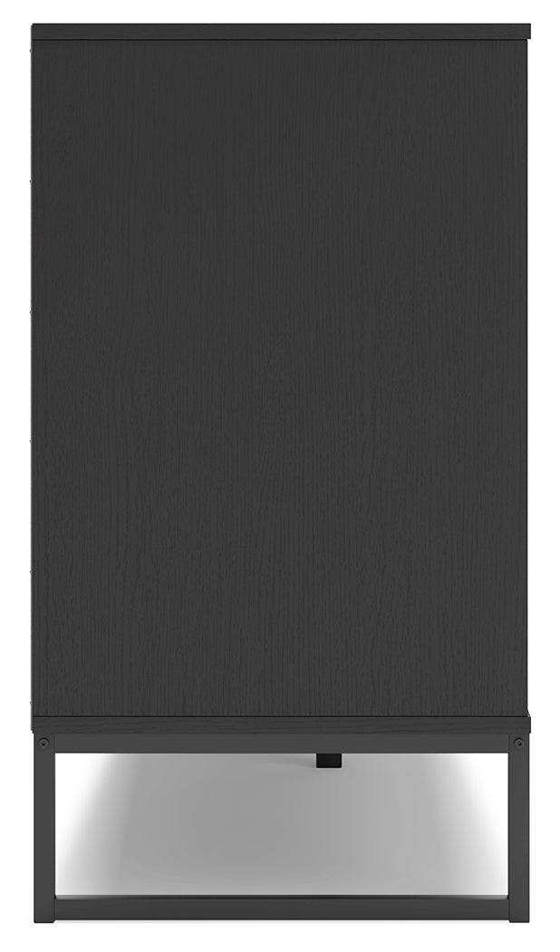 Socalle Twin Panel Platform Bed with Dresser and Nightstand in Black - PKG018869