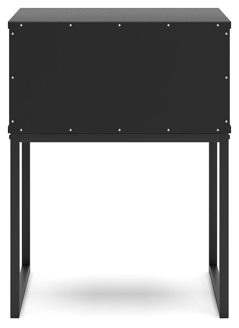 Socalle Twin Panel Platform Bed with Dresser, Chest and Nightstand in Black - PKG018871