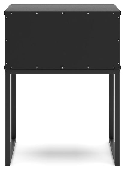 Socalle Twin Panel Platform Bed with Dresser, Chest and Nightstand in Black - PKG018871
