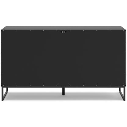 Socalle Twin Platform Bed with Dresser and Nightstand in Black - PKG018845