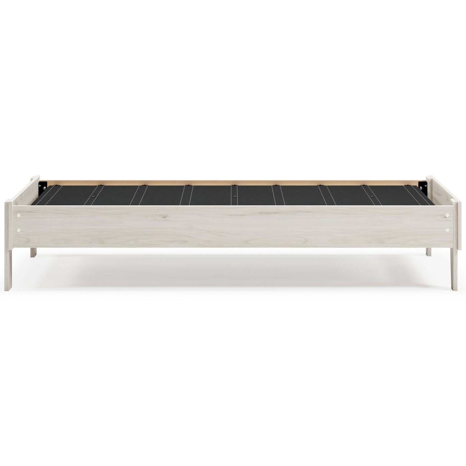Socalle Twin Platform Bed with Mattress in Light Natural - PKG018215