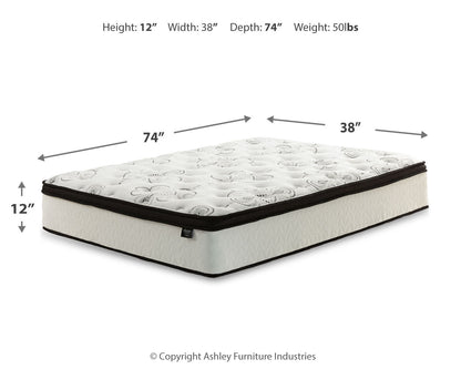 Socalle Twin Platform Bed with Mattress in Light Natural - PKG018215