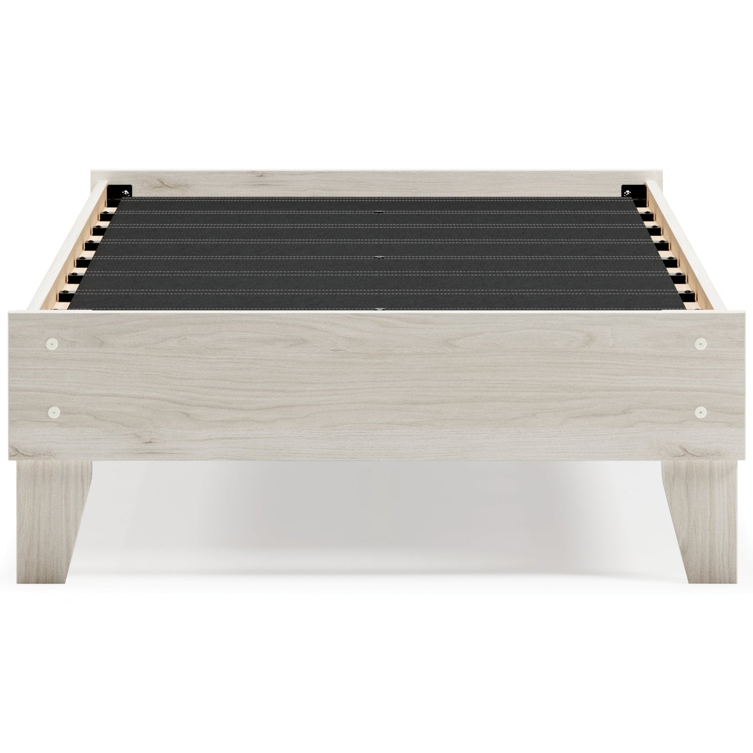 Socalle Twin Platform Bed with Mattress in Light Natural - PKG018218