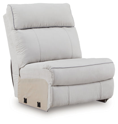 Social Pointe Pearl/Ash 5-Piece Power Reclining Sectional - PC98802S14