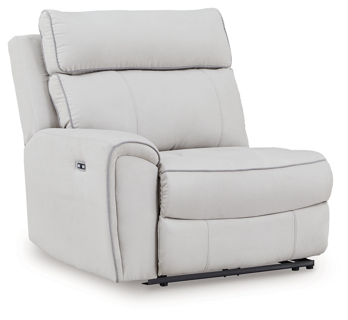 Social Pointe Pearl/Ash 5-Piece Power Reclining Sectional - PC98802S14