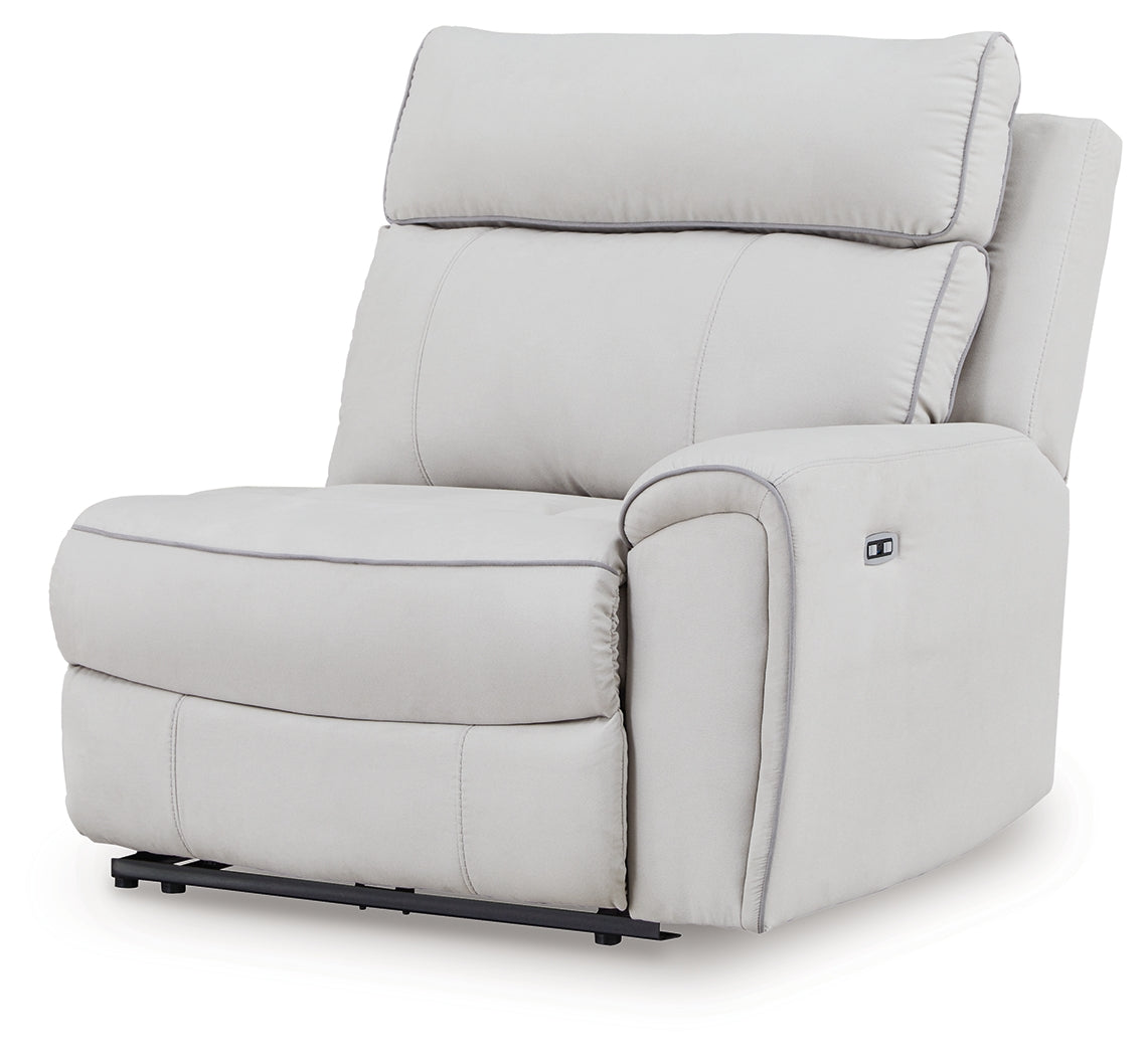 Social Pointe Pearl/Ash 5-Piece Power Reclining Sectional - PC98802S14