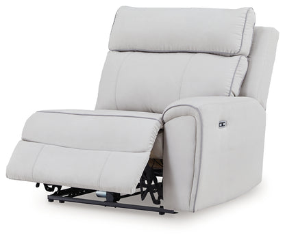Social Pointe Pearl/Ash 5-Piece Power Reclining Sectional - PC98802S14