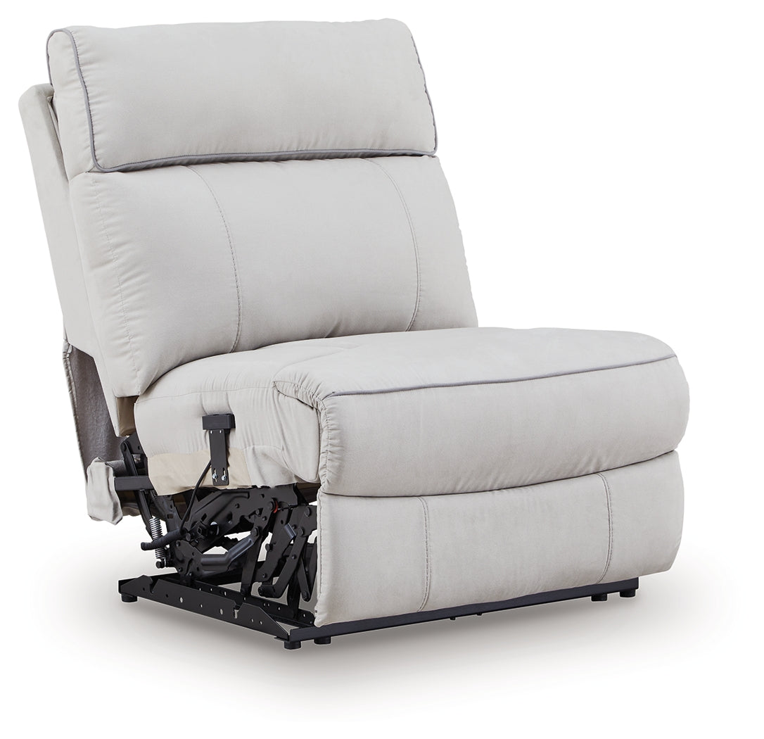 Social Pointe Pearl/Ash 7-Piece Reclining Sectional with Storage Consoles - PC98802S34